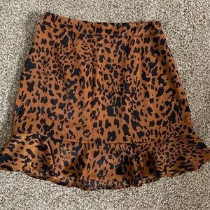 3 FOR $20// cheetah silk skirt